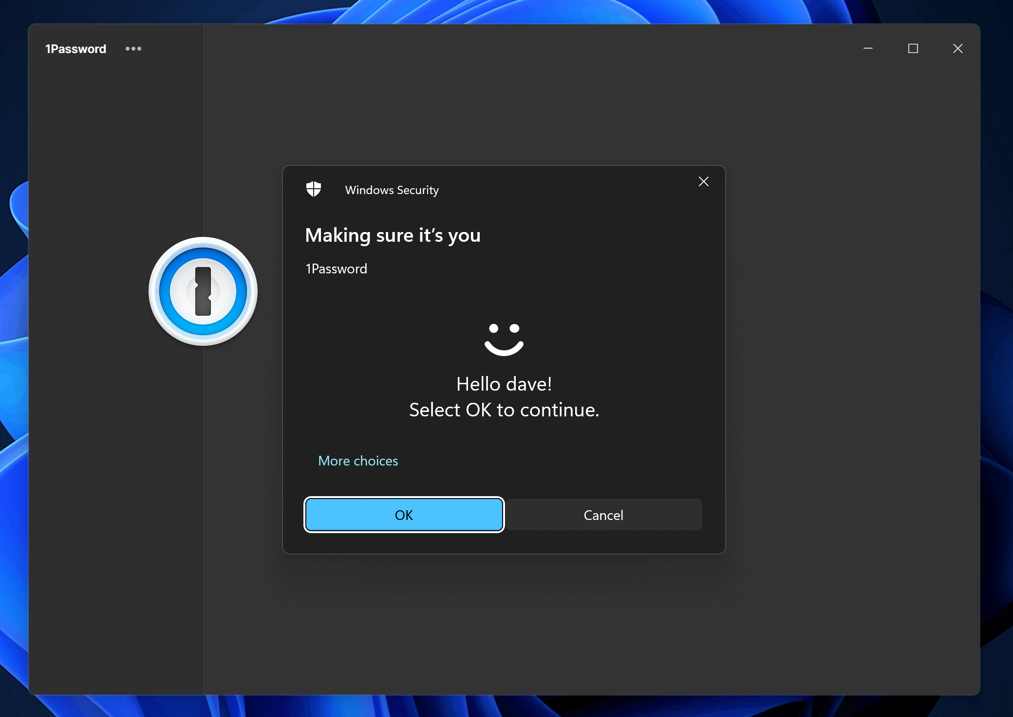 Windows Hello appearing on the lock screen for a passwordless unlock experience