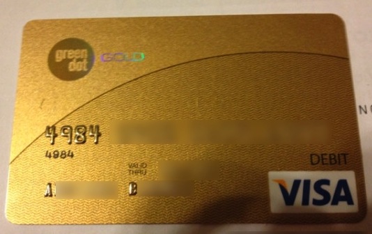 Sample credit card