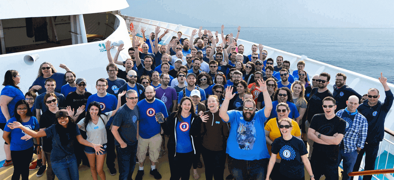 Our team at our annual cruise.