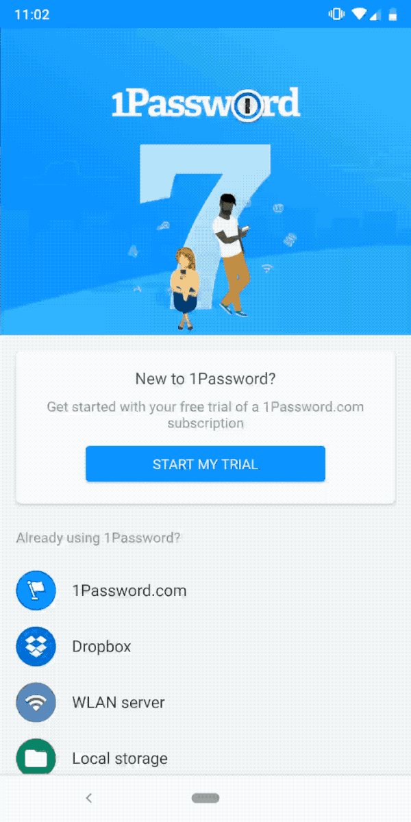Image showing the 1Password membership signup process via Google Play