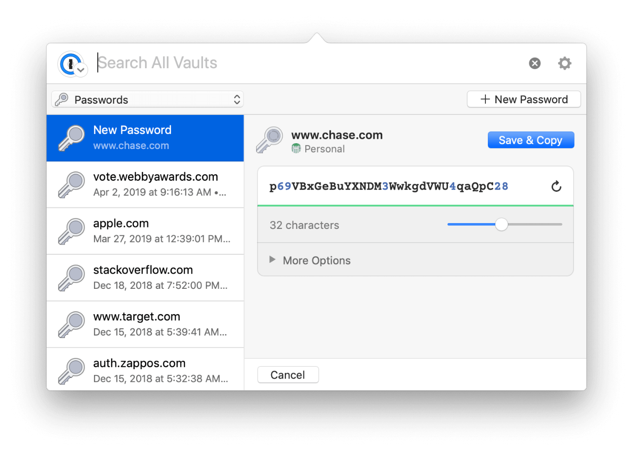 Strong new passwords - light mode