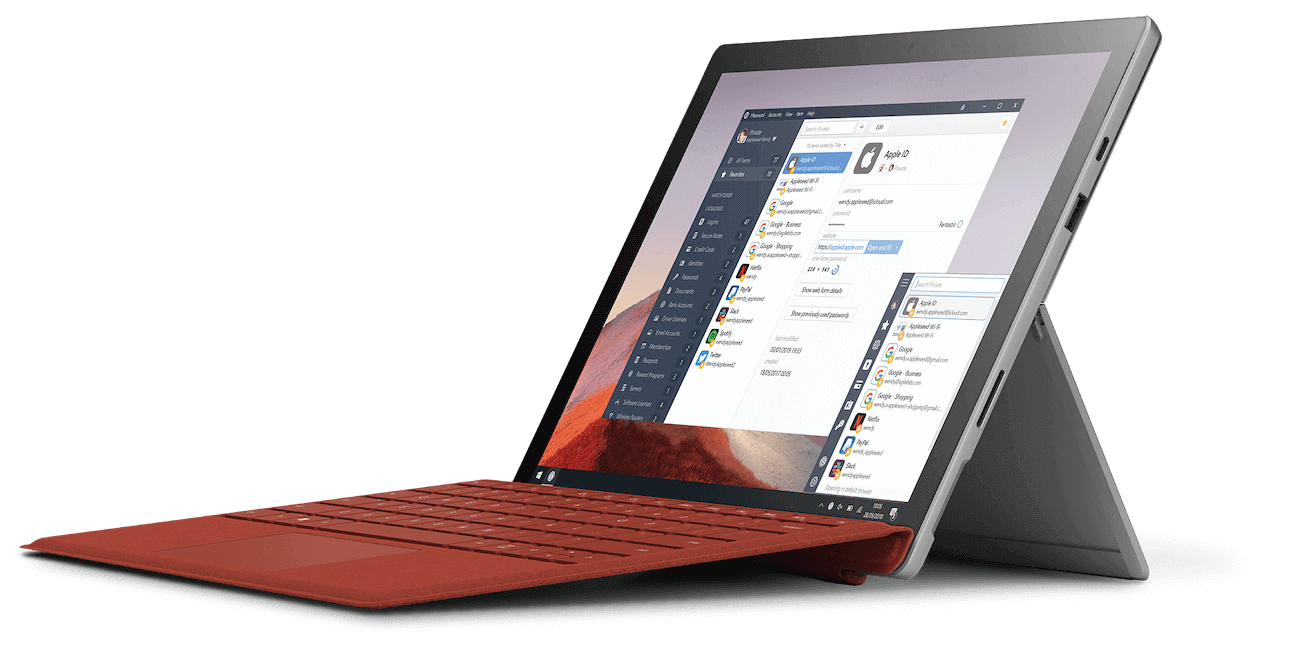 1Password Mini on the Surface Pro