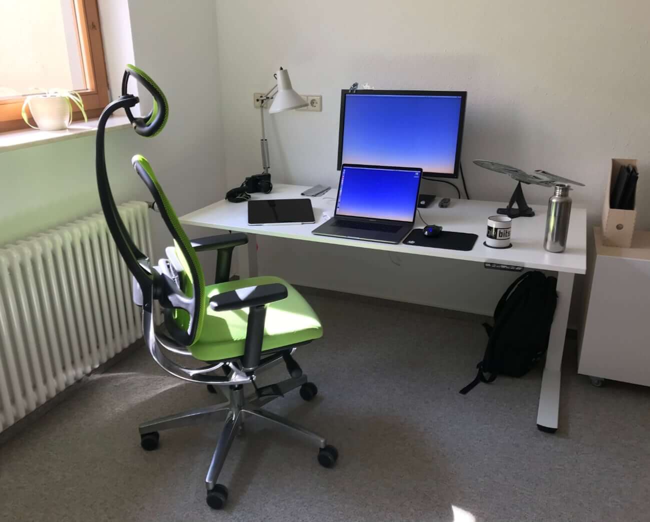 Image of Alex's work from home setup