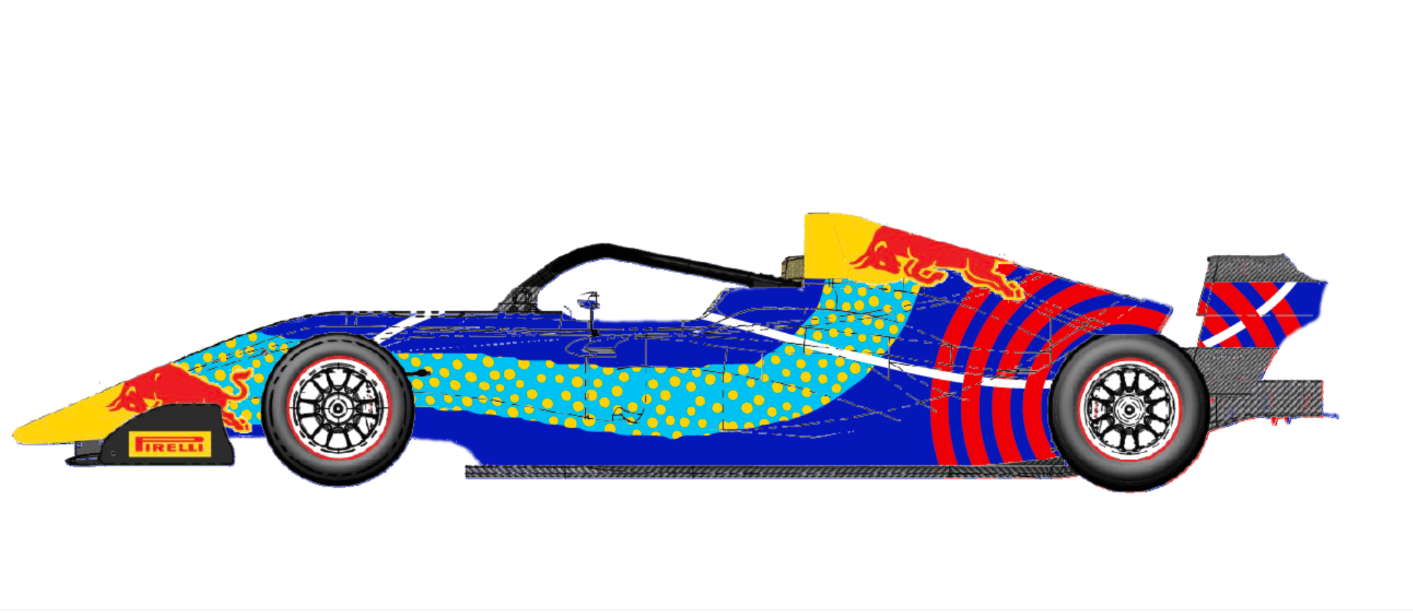 A sketch of an early concept of the livery design. A sketch of an early concept of the livery design.
